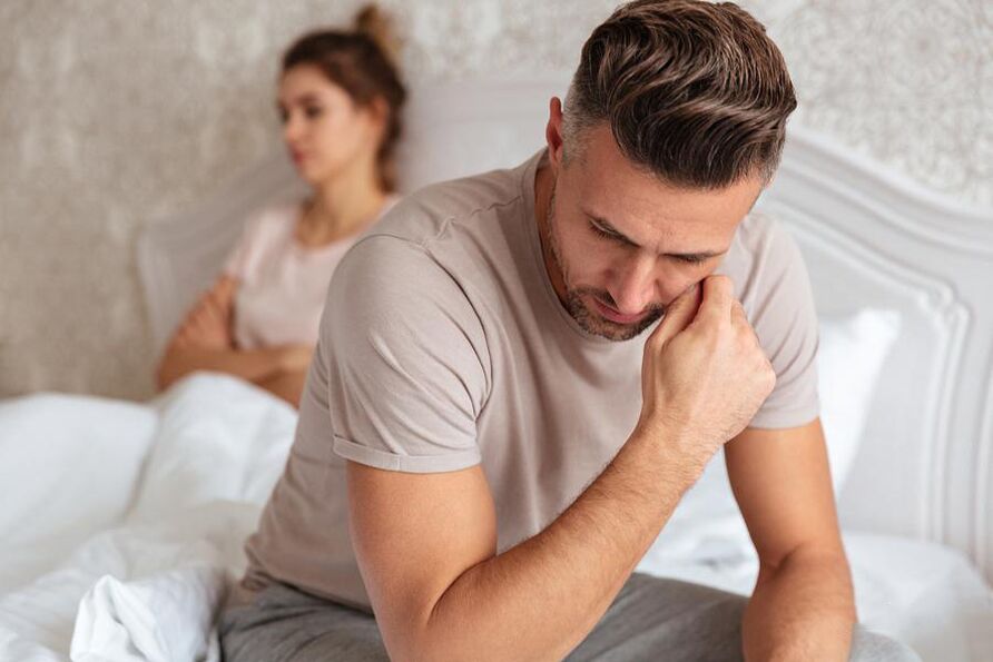 Problemer mat der Potenz bei de Männer am Bett